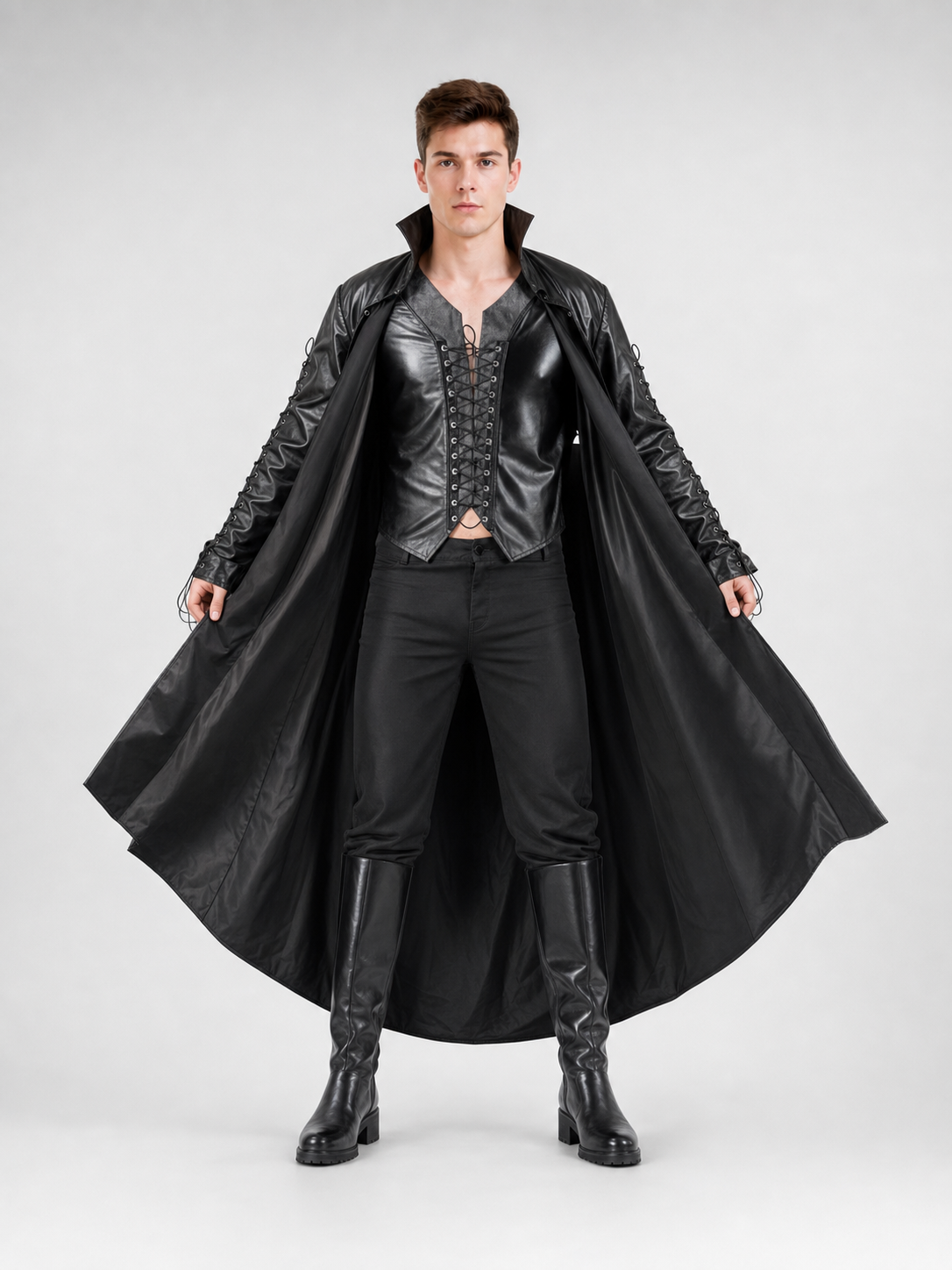 Gothic Vampire Costume: Coat, Vest, and Pants