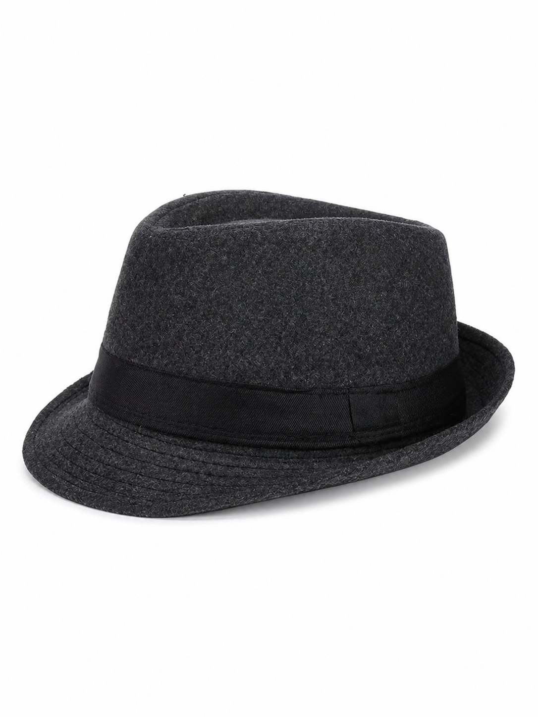 Costume fedora hat with black ribbon
