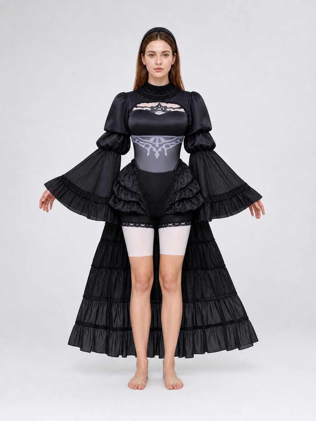 NieR: Automata 2B Cosplay Dress with Black Headband