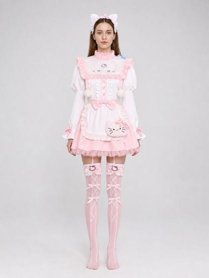 Emma Woods Hello Kitty Cosplay Costume with Accessories