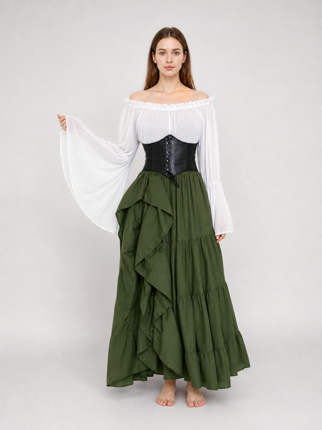 Renaissance Corset Dress for Themed Parties main product view