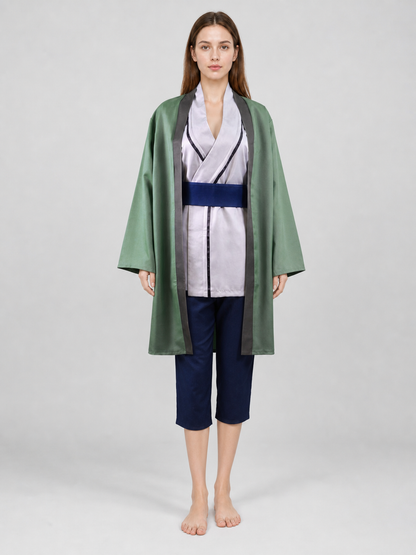 Tsunade Cosplay Costume: Robe, Top, Belt, and Pants