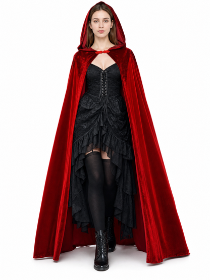 Red Hooded Carnival Cloak for Cosplay