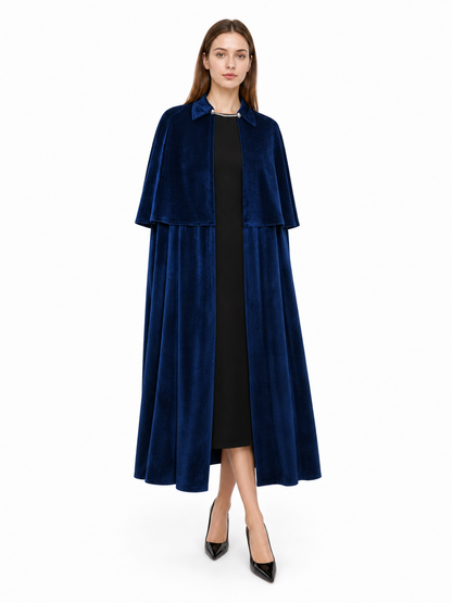 Dark Navy Vampire Costume Cloak