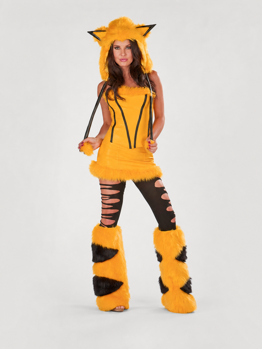 Cosplay Costume with Ears, Tail, and Accessories