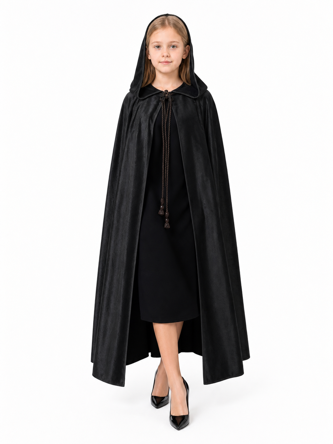 Black Hooded Costume Cape, Cosplay