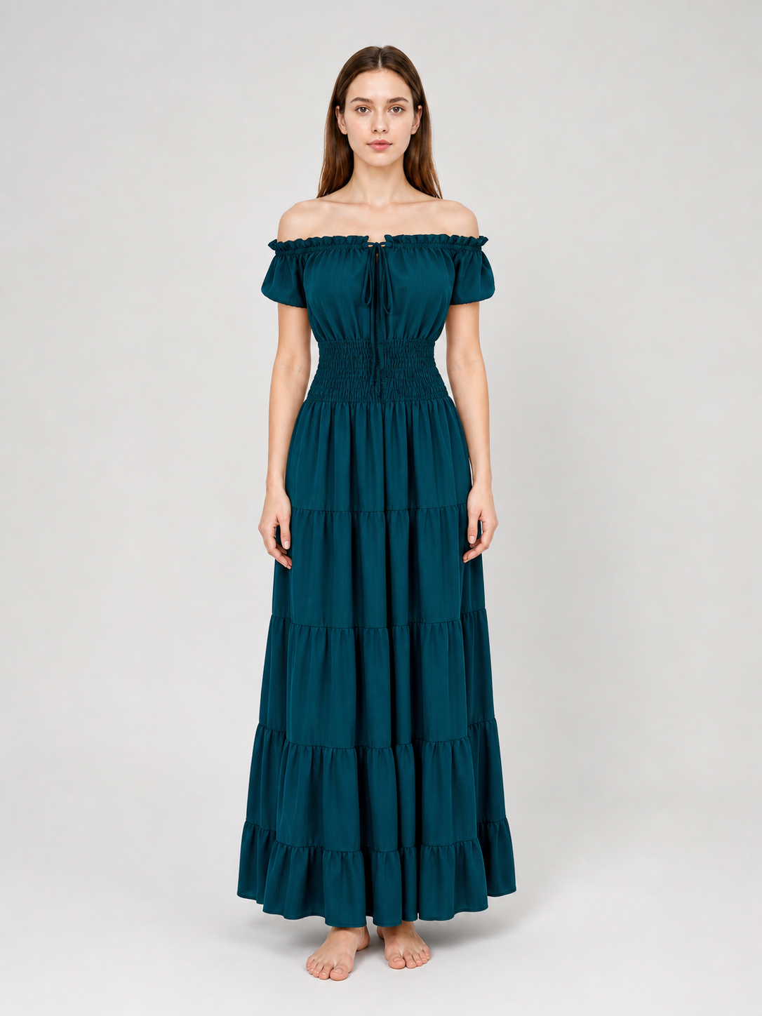Medieval Irish-Style Tiered Dress