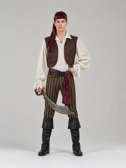 Pirate Costume for Cosplay, Carnival, and Stage