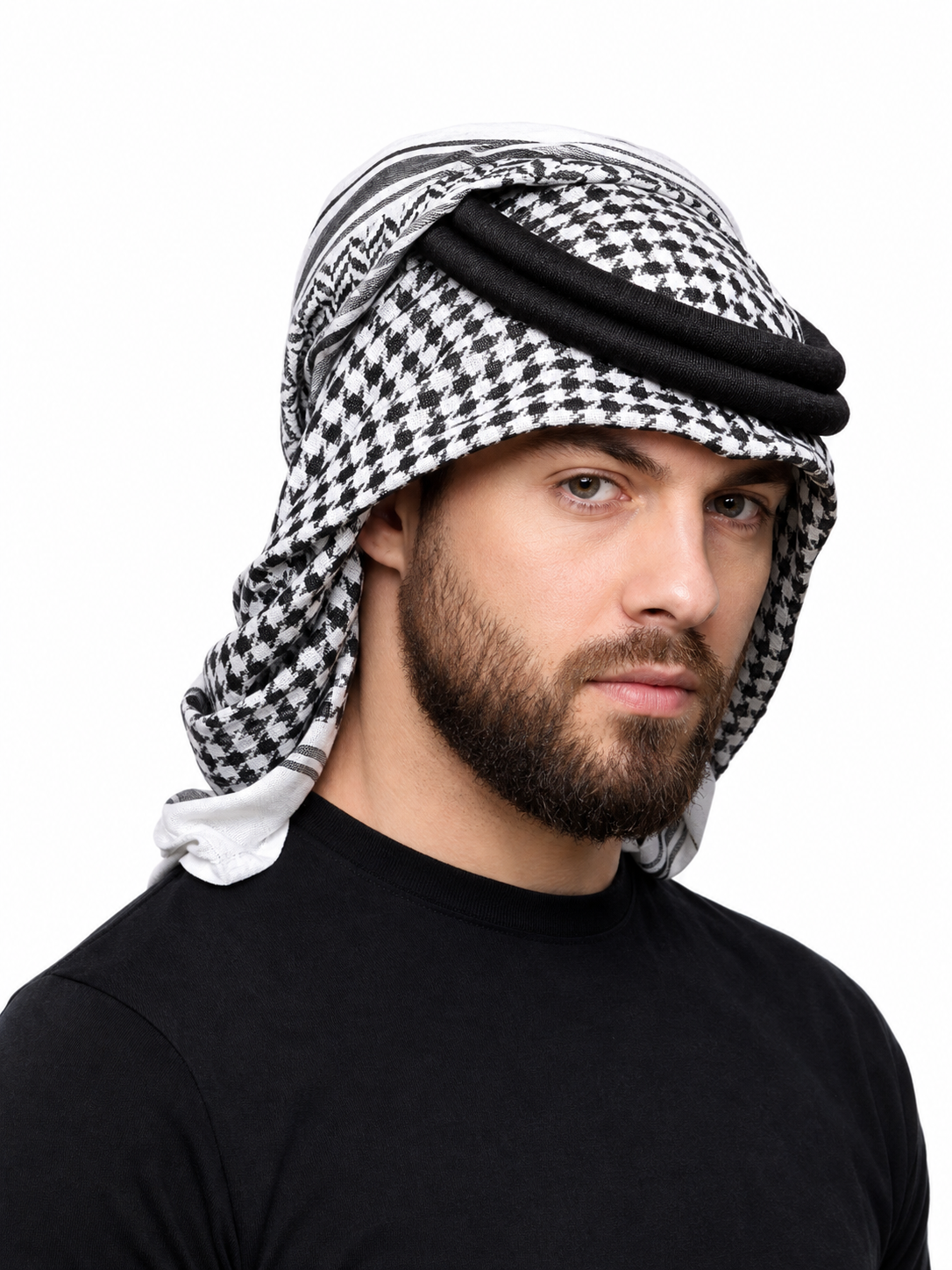 Carnival Headwear in Plaid and Arabic Style