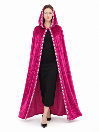Fuchsia Hooded Costume Cloak