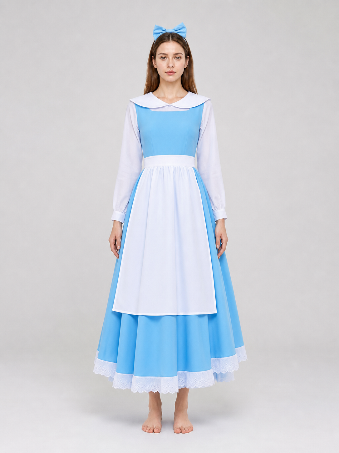 Cosplay Costume with Dress and Apron