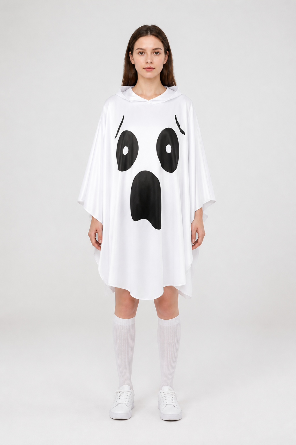 Ghost Costume with Hood and Wide Sleeves main product view 3
