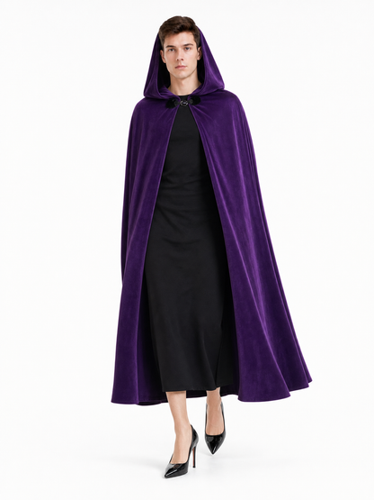 Purple Costume Cloak with Hood