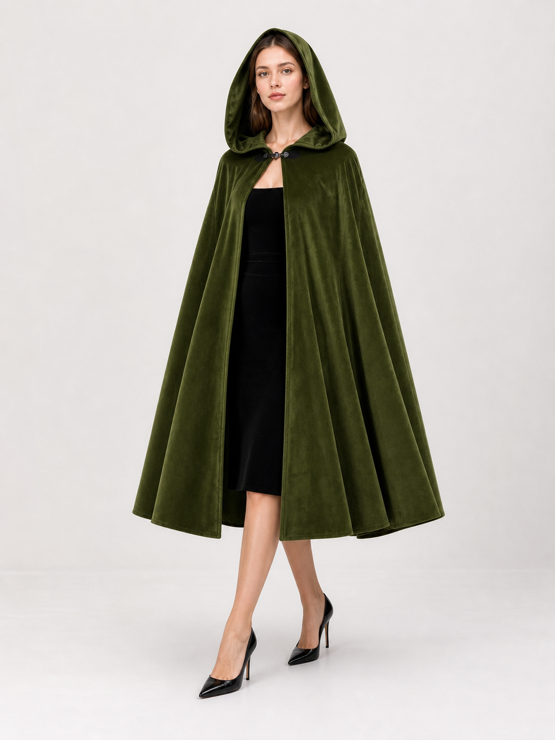 Green Hooded Carnival Cloak, Theatrical