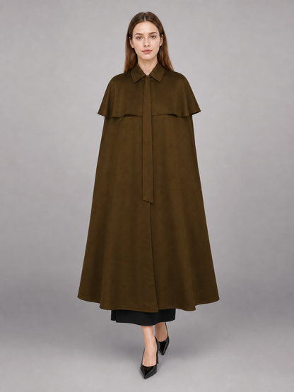 Brown Hooded Carnival Cloak