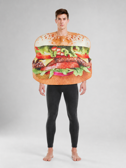 Hamburger Costume for Halloween, Parties, and Stage Performances