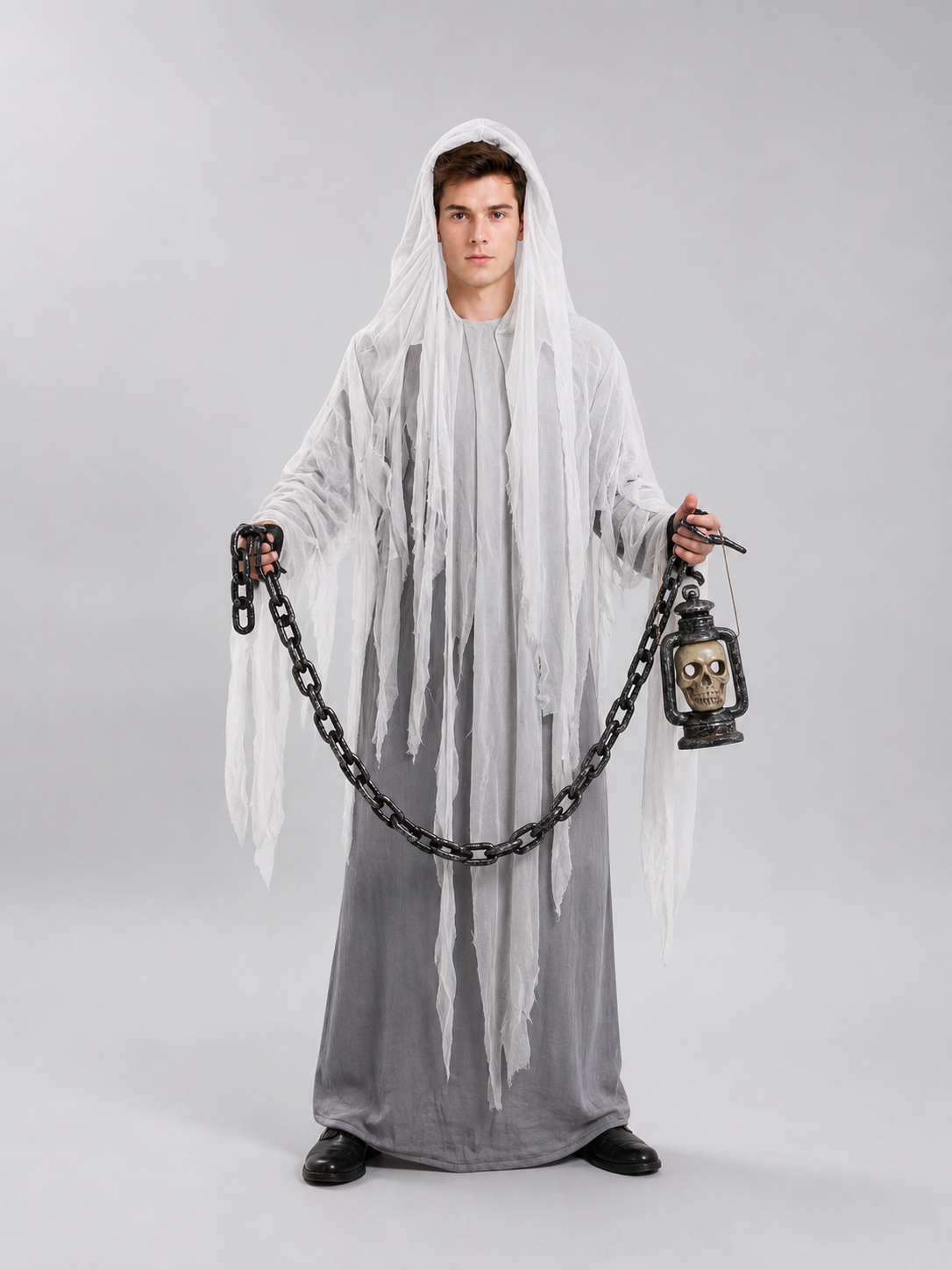 Hooded Ghost Halloween Costume, Cosplay