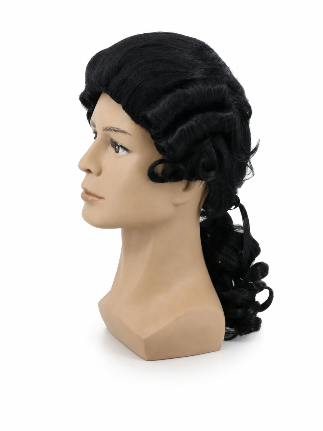 Black Colonial-Style Carnival Wig