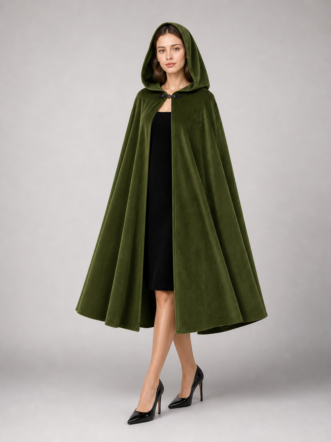 Green Hooded Carnival Cloak, Theatrical