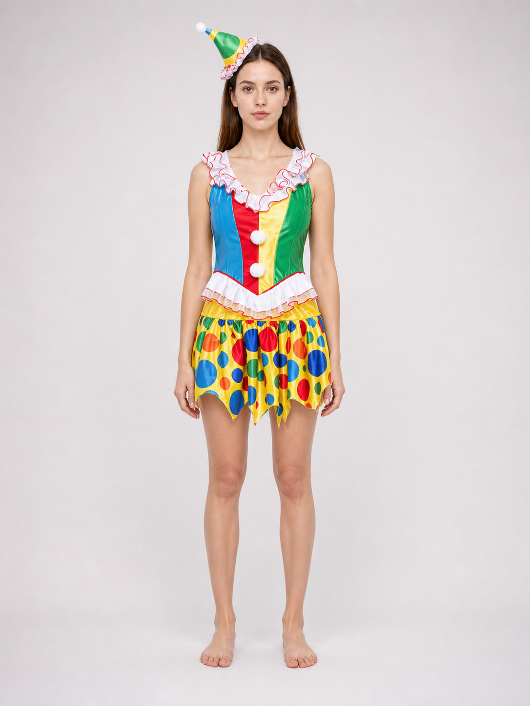 Bright Clown Costume for Parties and Carnival