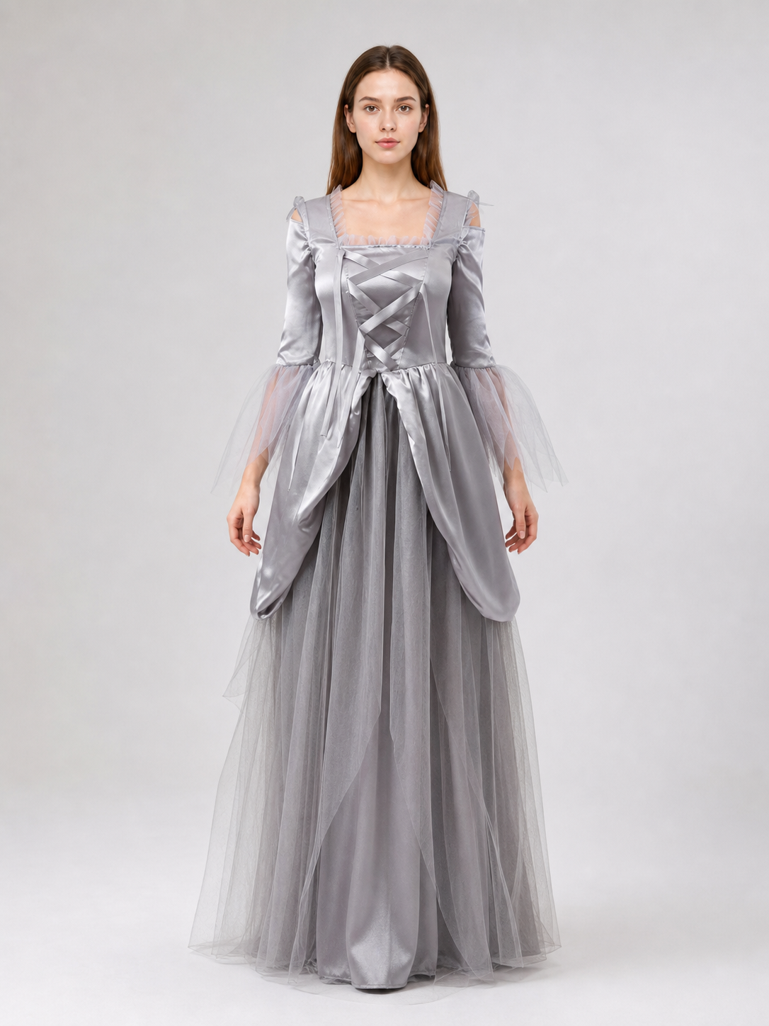 Long Fantasy-Style Cosplay Dress