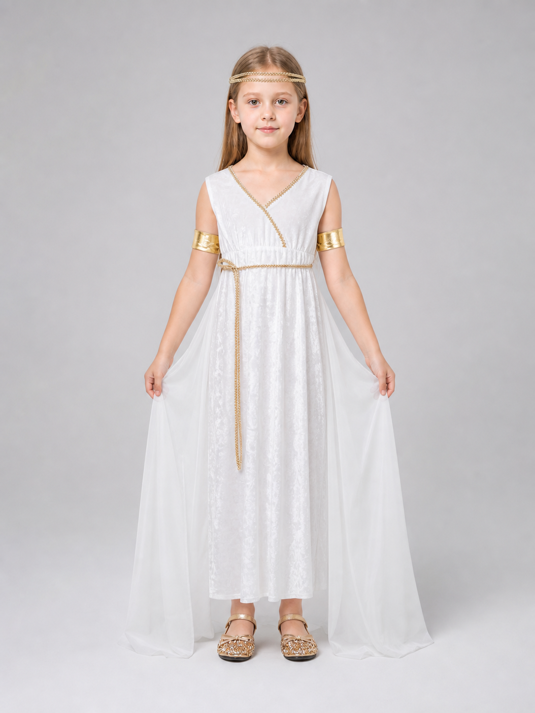 Greek-Style Costume Dress with Accessories