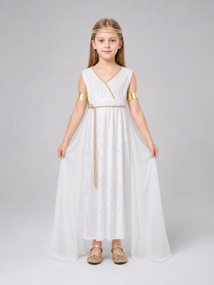 Greek-Style Costume Dress with Accessories