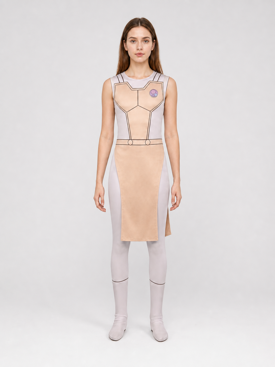 Cosplay Costume: Sleeveless Geometric Dress