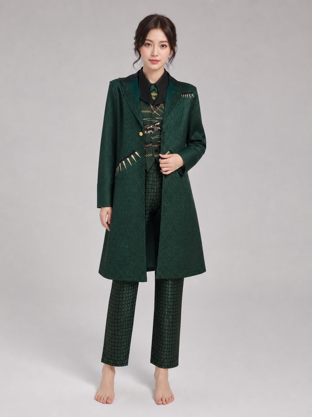 The Wizard of Oz Cosplay Costume, Green Set