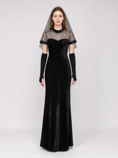 Mavis Cosplay Dress with Headpiece and Arm Cuffs