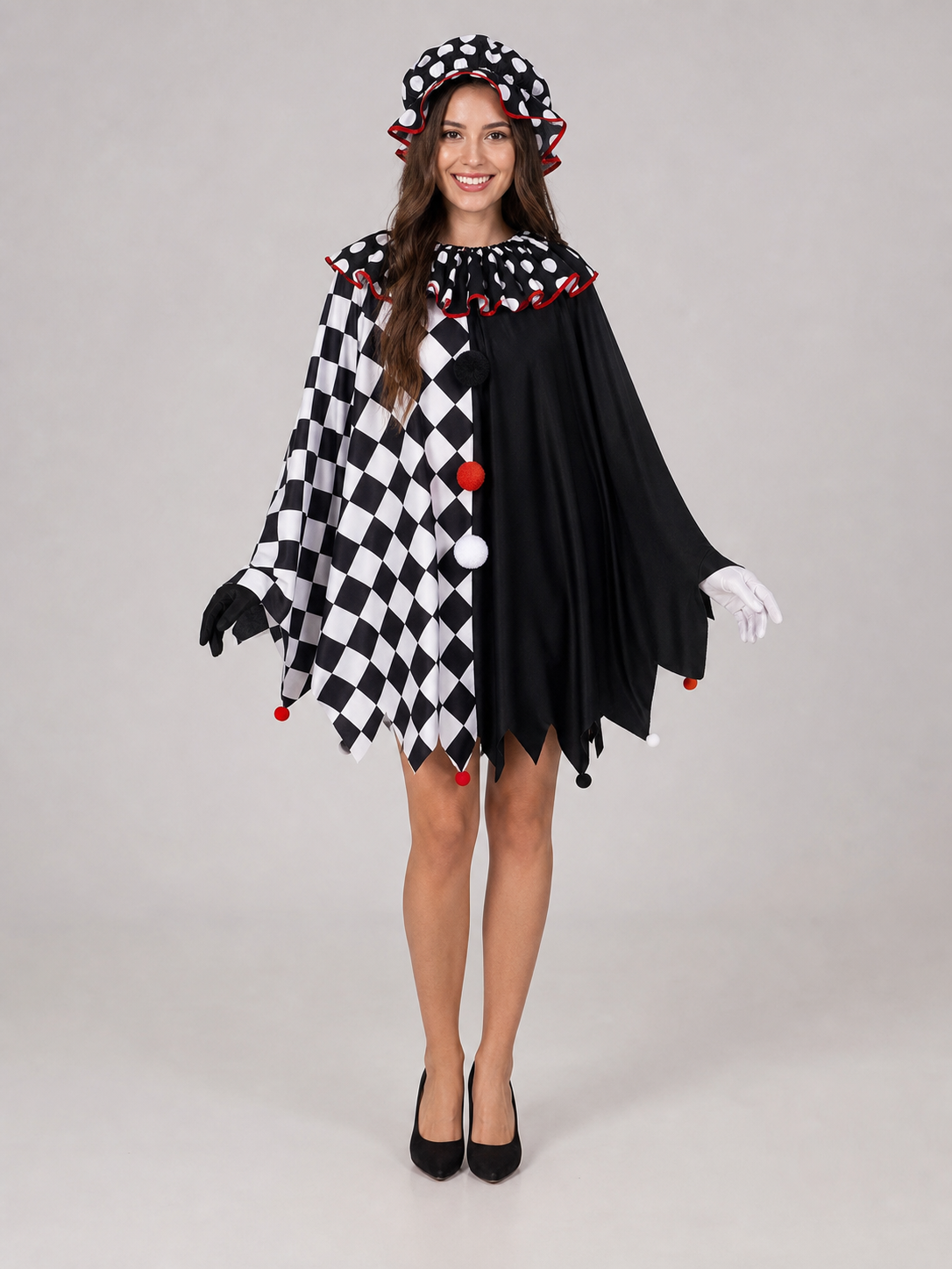 Plaid Theatrical Cosplay Cape Costume