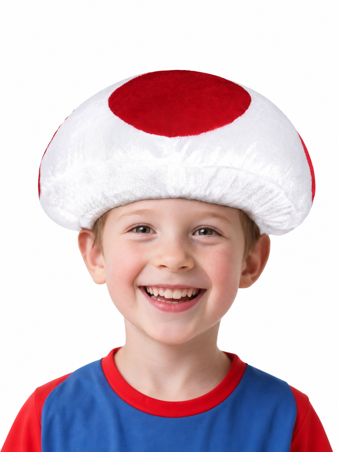 Carnival Mushroom Hat with Red Decorations