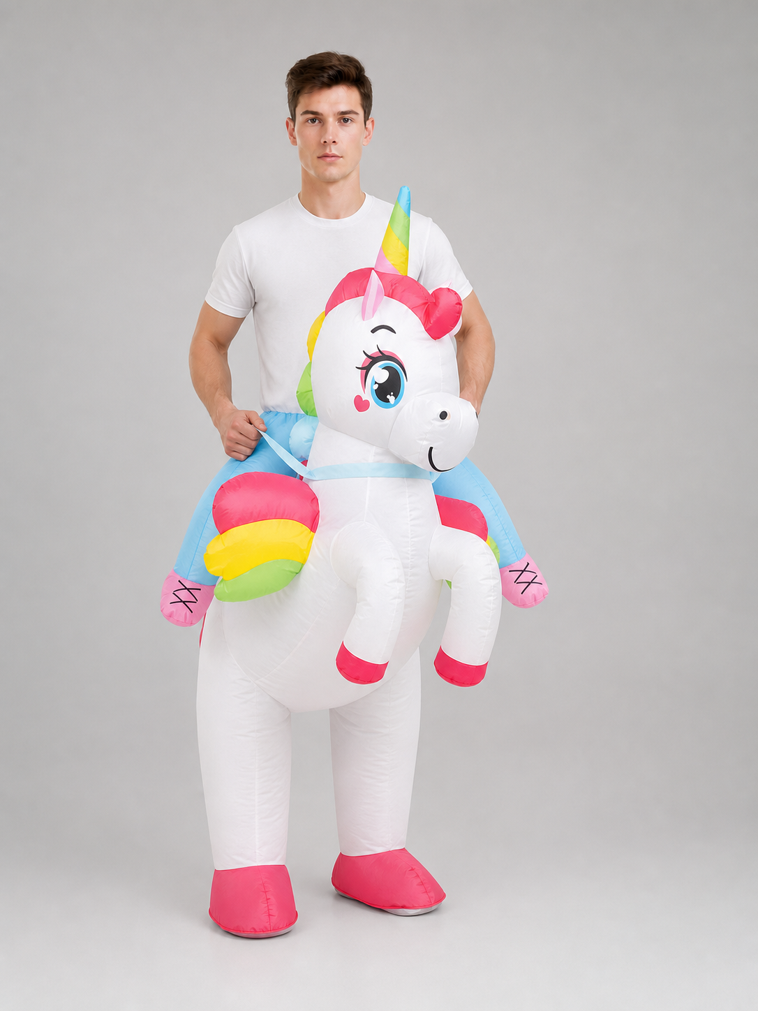 Inflatable Costume: Unicorn, Shark, or Alien