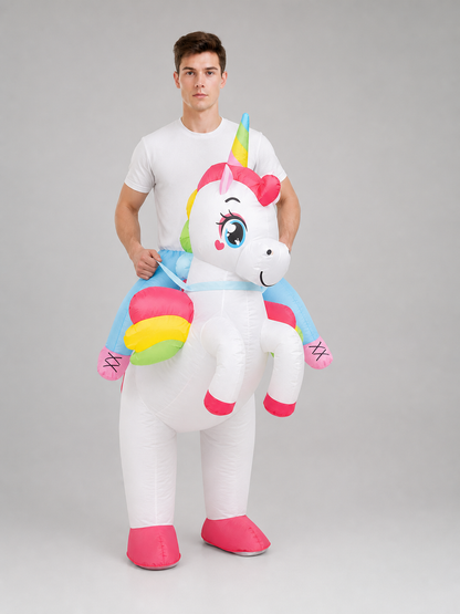 Inflatable Costume: Unicorn, Shark, or Alien