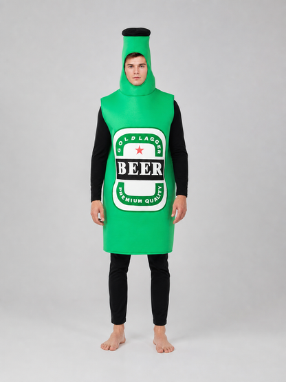 Halloween Beer Bottle Costume with Hood main product view