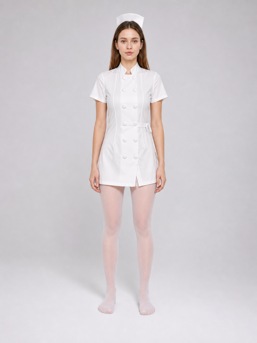 Nurse-style costume for cosplay and parties