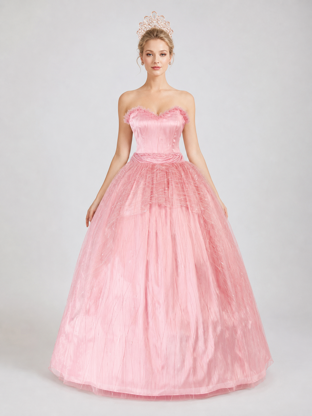 Pink Glinda cosplay dress for Halloween