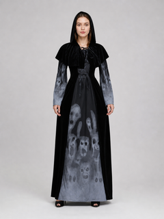 Gothic Ghost Halloween Dress Costume