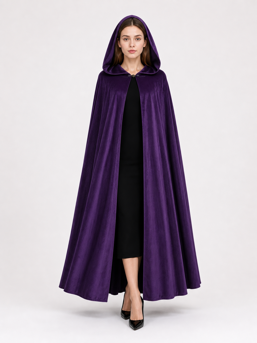 Purple Carnival Cloak with Hood