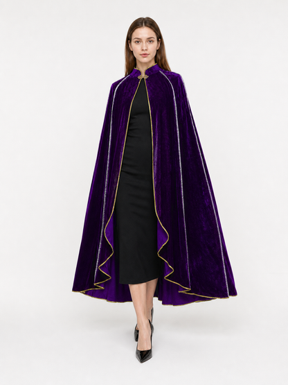 Purple Carnival Cloak with Hood