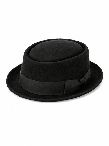 Carnival Fedora Hat with Ribbon and Bow