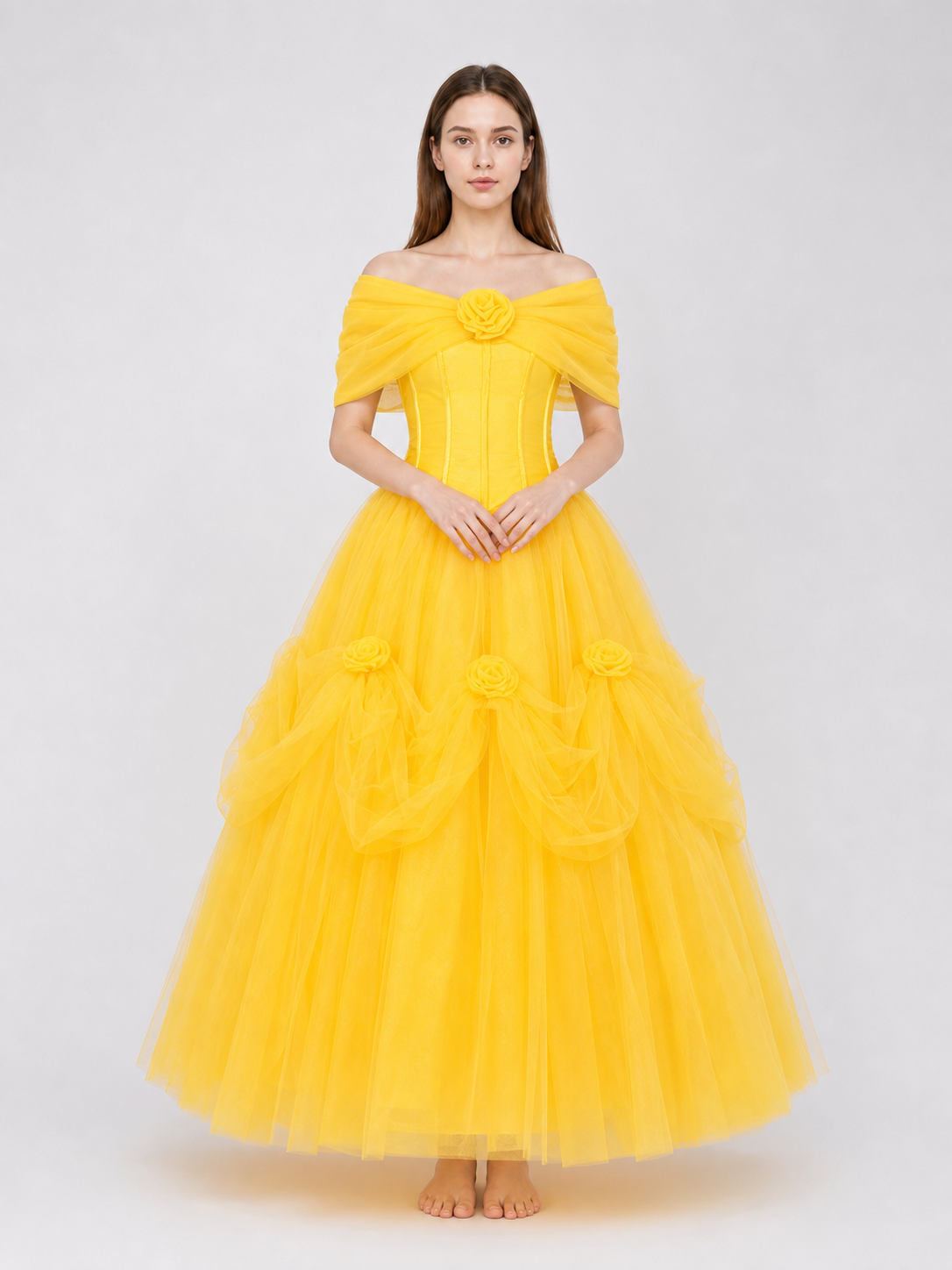 Puffy princess dress for celebrations and the stage