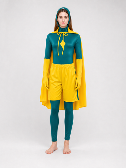 Wanda Vision Cosplay Costume with Hood and Cape