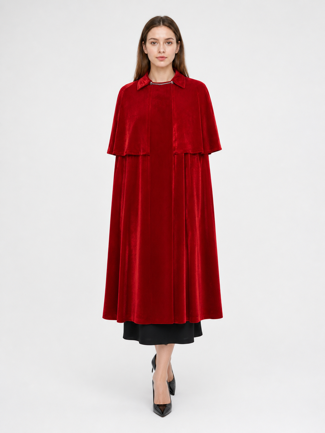 Dark Red Vampire Costume Cape