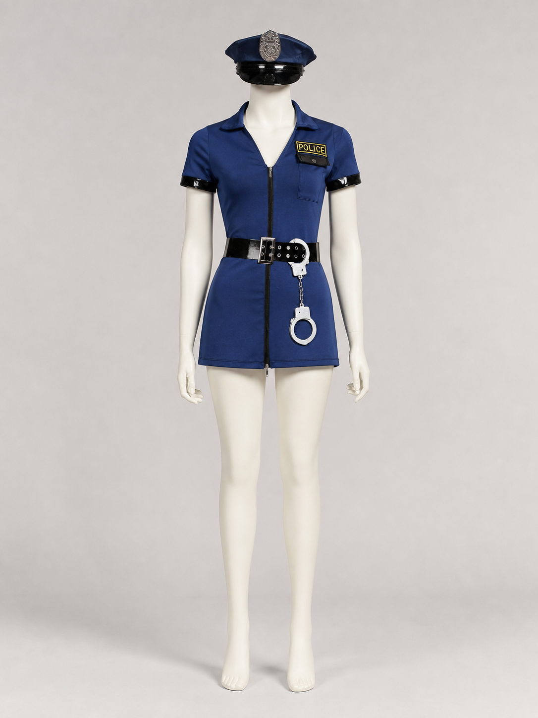 Police Costume with Shorts for Halloween Cosplay
