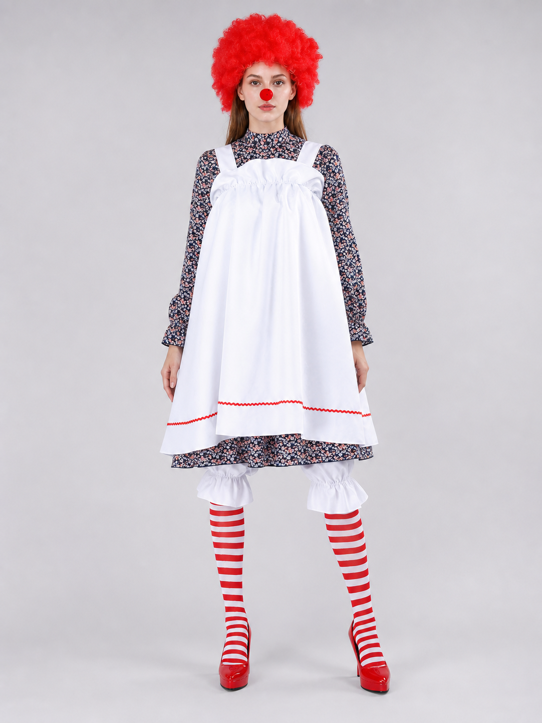 Clown costume with dress and accessories