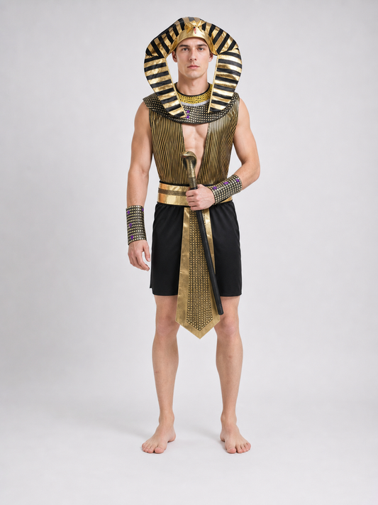 Pharaoh Costume for Carnival, Cosplay, and Stage Performances