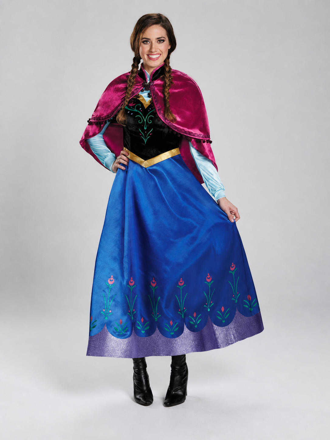 Fairytale Carnival Costume with Dress and Cape main product view 3