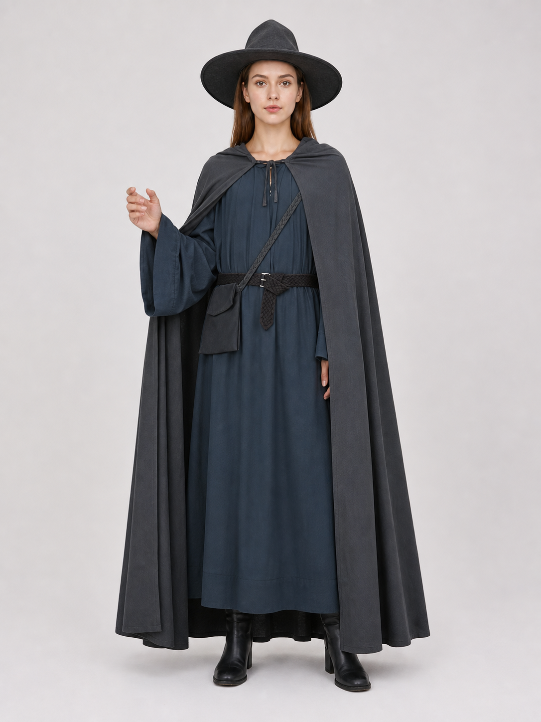 Gandalf Cosplay Costume: Robe, Cloak, and Hat