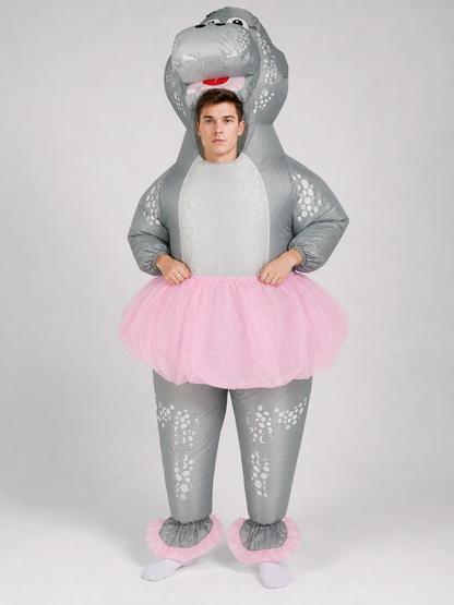 Hippo Costume with Pink Tutu